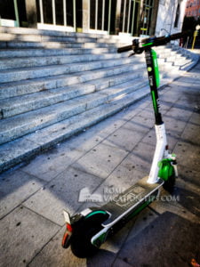 Lime electric scooter - Rome Vacation Tips